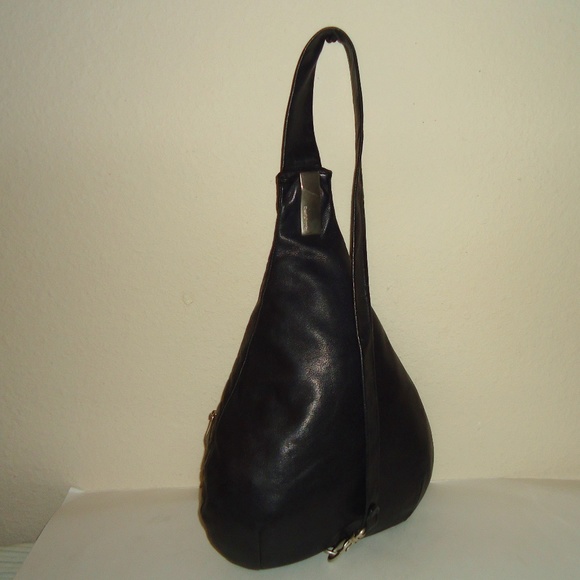 Russel&Bromley Women's Leather Black Back Pack Size-18x12 in - Picture 2 of 13
